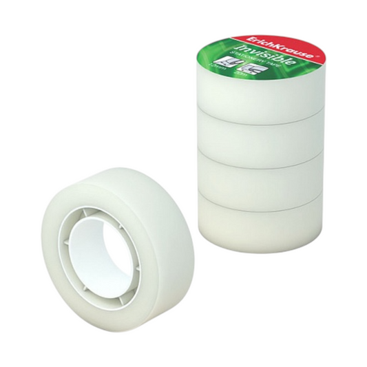 Erich Krause Office Tape Crystal Transparent 18mm 20m - Model Invisible 40197