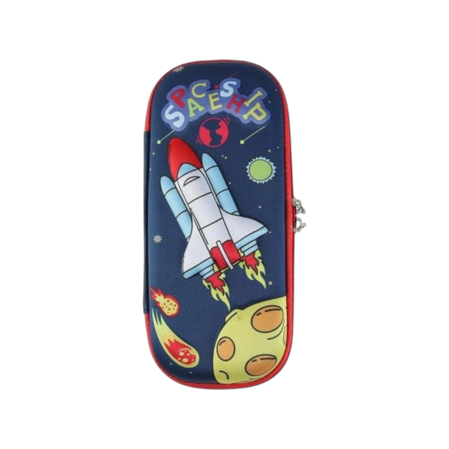 Rocket Ship Pencil Case With 3D