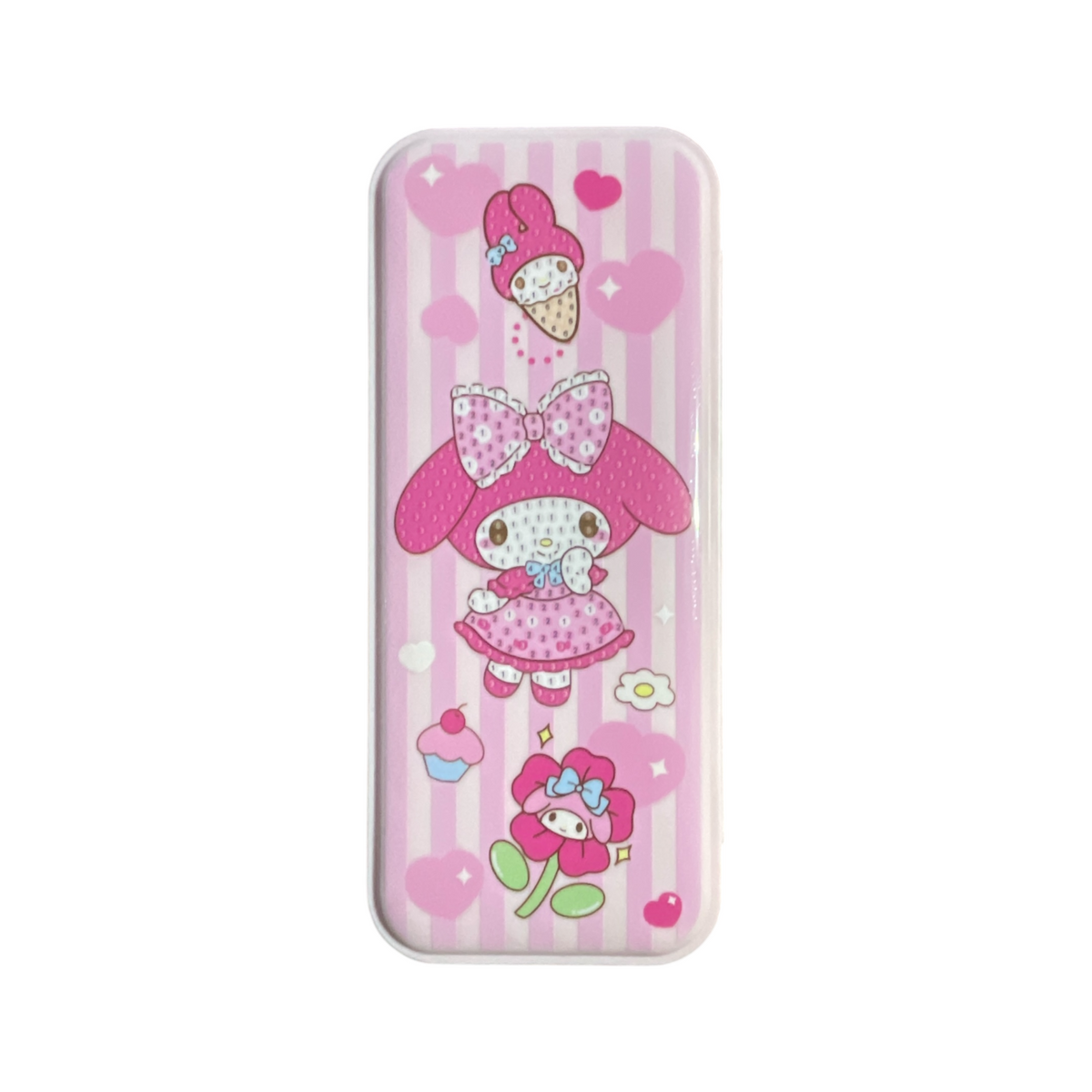 Pencil Case With Beads And Glue That Stick To The Pencil Case