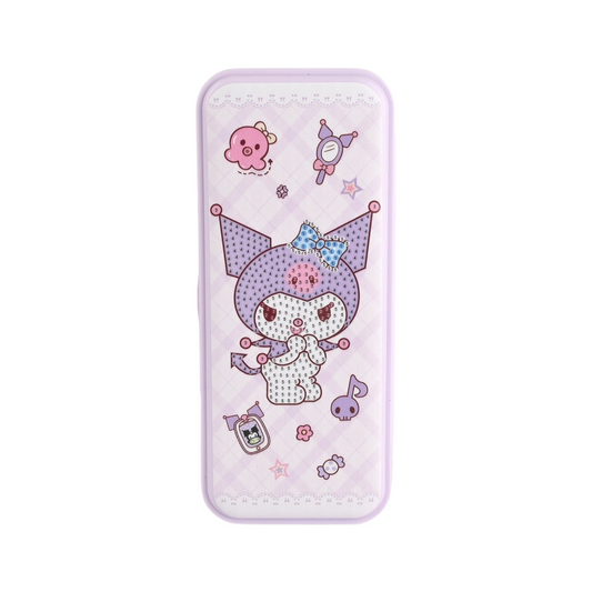 Pencil Case With Beads And Glue That Stick To The Pencil Case