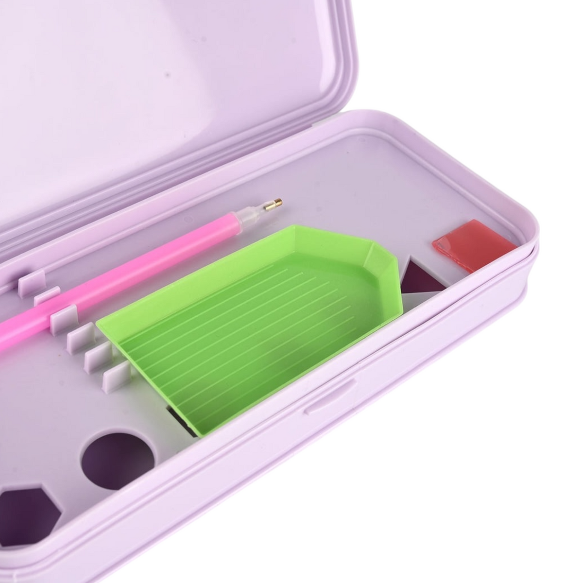 Pencil Case With Beads And Glue That Stick To The Pencil Case