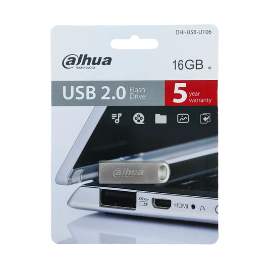 Dahua DHI Flash Memory, 16GB, USB 2.0, Stainless