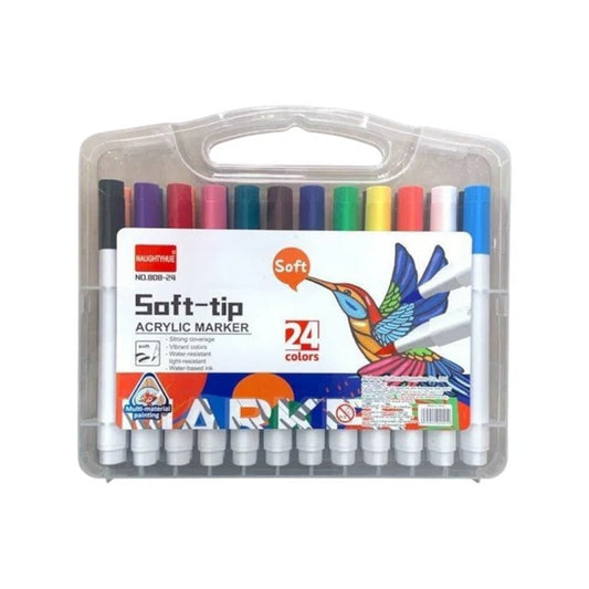 Acrylic 24 Colors, 2-3mm Premium Medium Tip, Acrylic Paint Markers