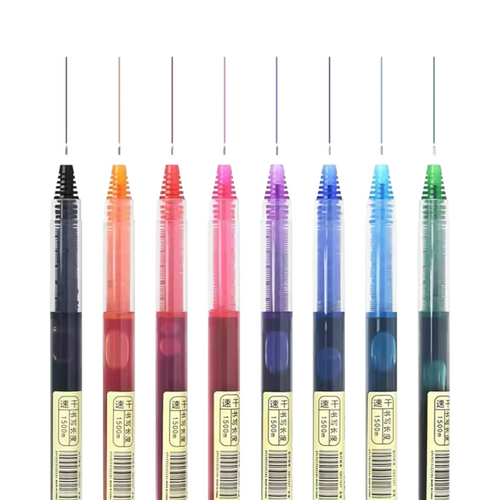 0.5mm Ink Straight Liquid Gel Pen Colorful Liquid Roller Pen