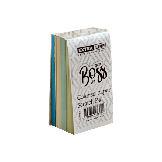 Notebook color paper cardboard back 200 sheets 80g 4.5 x 8.5cm Extra Line