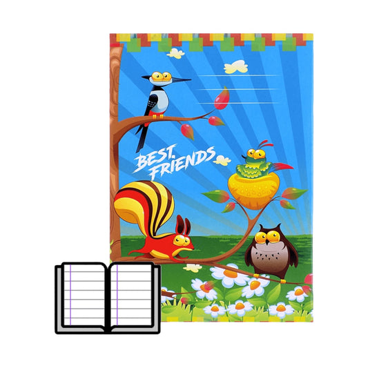 Disney Line Stapled Notebook 80 Sheets A5