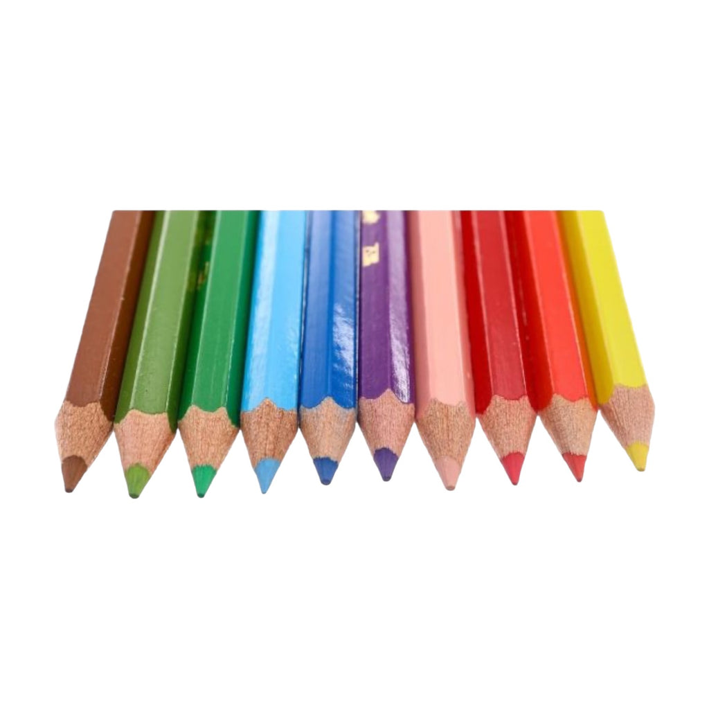 Faber Castell Wood Short Buntstifte Color Pencils 12 Color Pencils