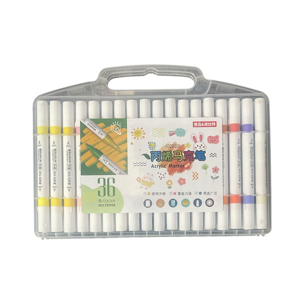 Acrylic Painting Marker Pens Set of 36 Colors