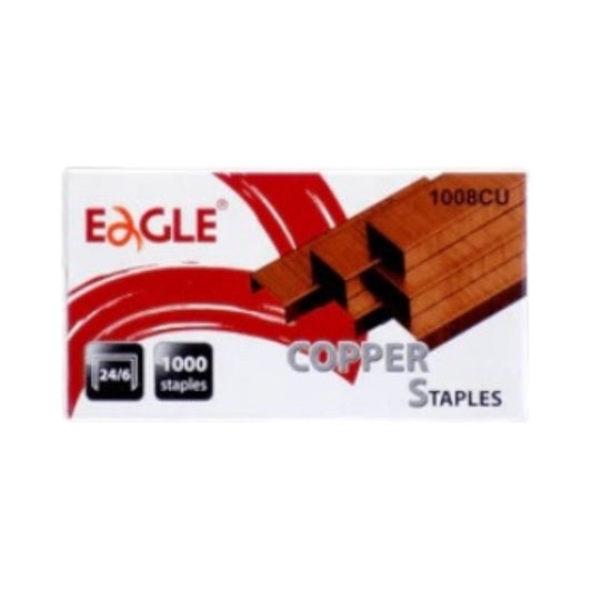 Eagle Copper 24/6 Staples Box of 1000