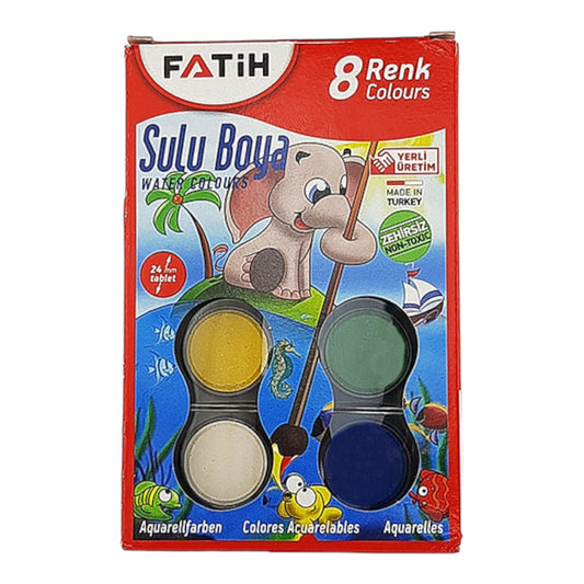 Fatih F903 water color with brush – 8 colors