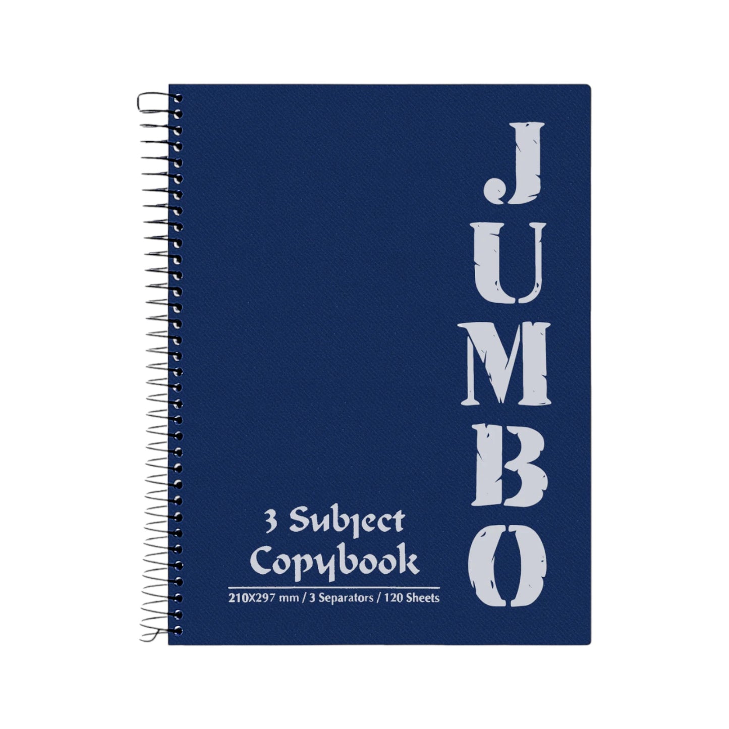 Jumbo Notebook A4, 3 Subject,  Lined Ruling, 120 Sheets