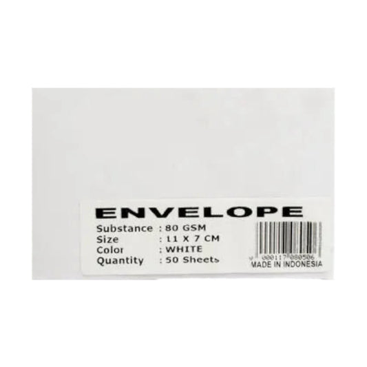 Simba Small Envelope 7×11 cm white 80 gm