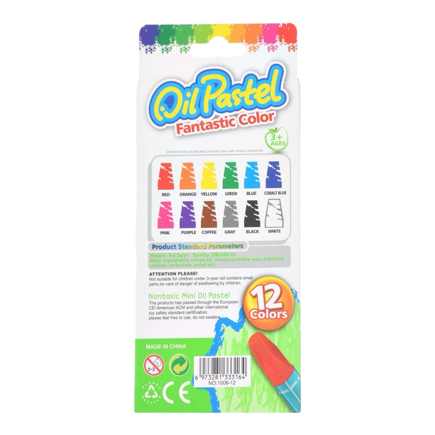 Oil Pastel set 12 colors no:sx-74_1006-12