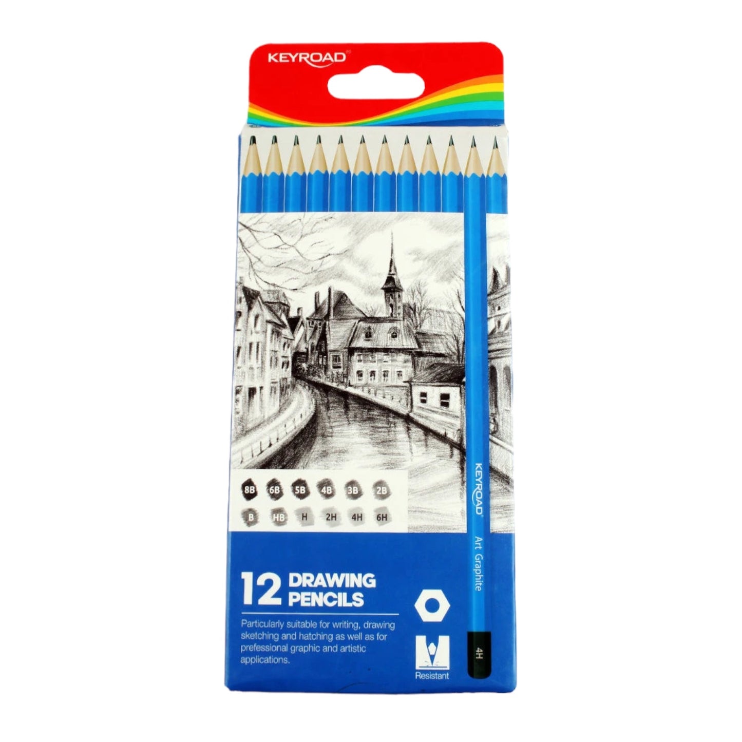 Keyroad 12 Graphite Drawing Pencil Set