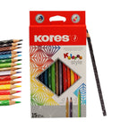 Wooden pencils, 15 pieces, Style Kores Model 93315