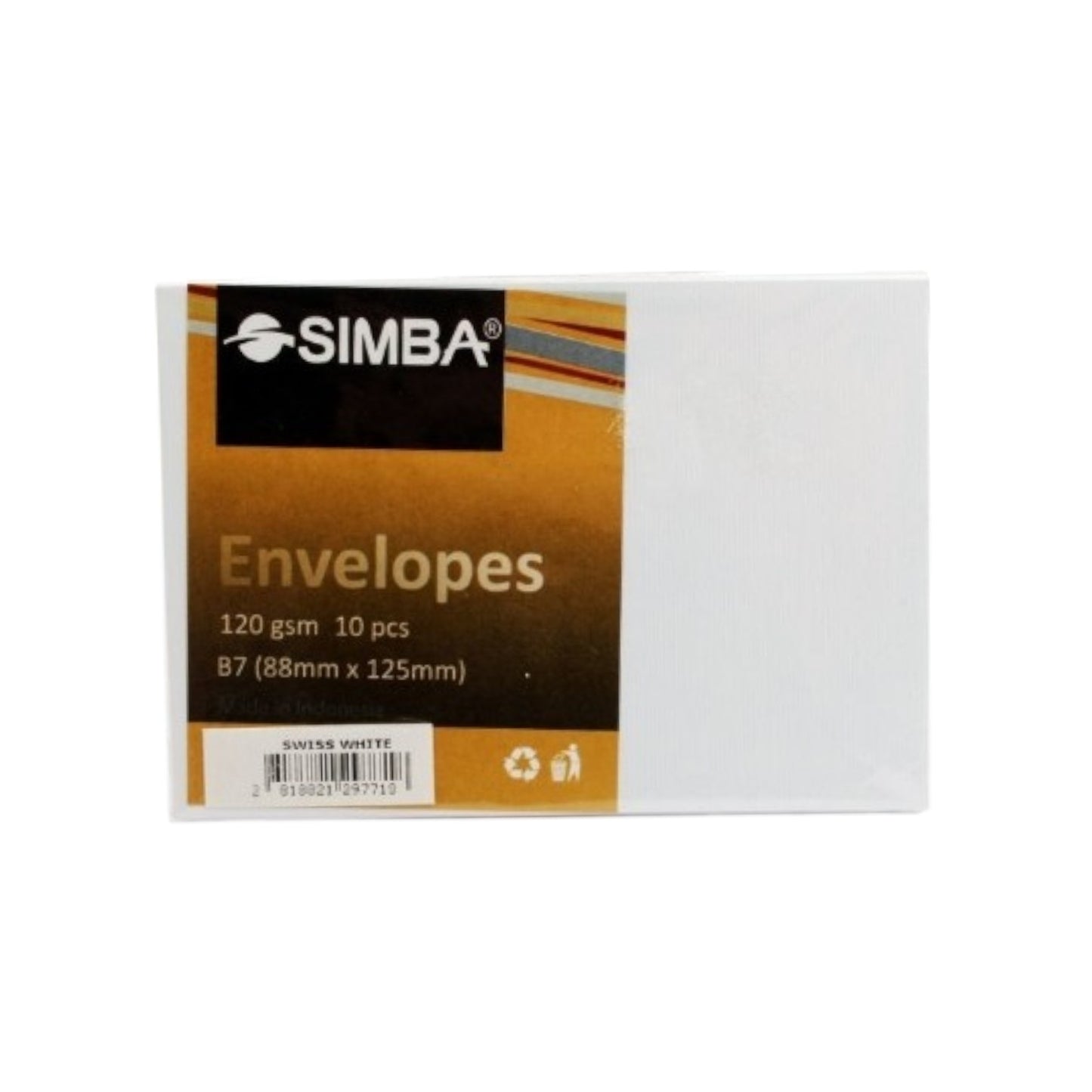 Self-Adhesive White Envelope from Simba, 120g, 8.8*12.5cm,