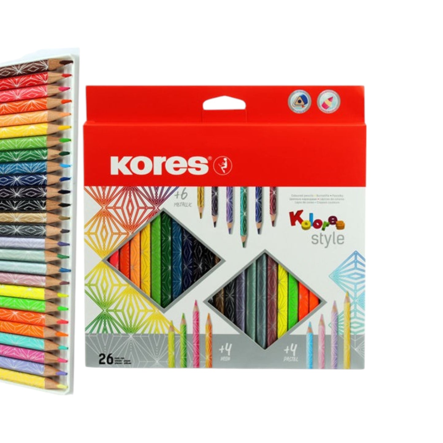 Kores Wooden pencils, 26 pieces, Style