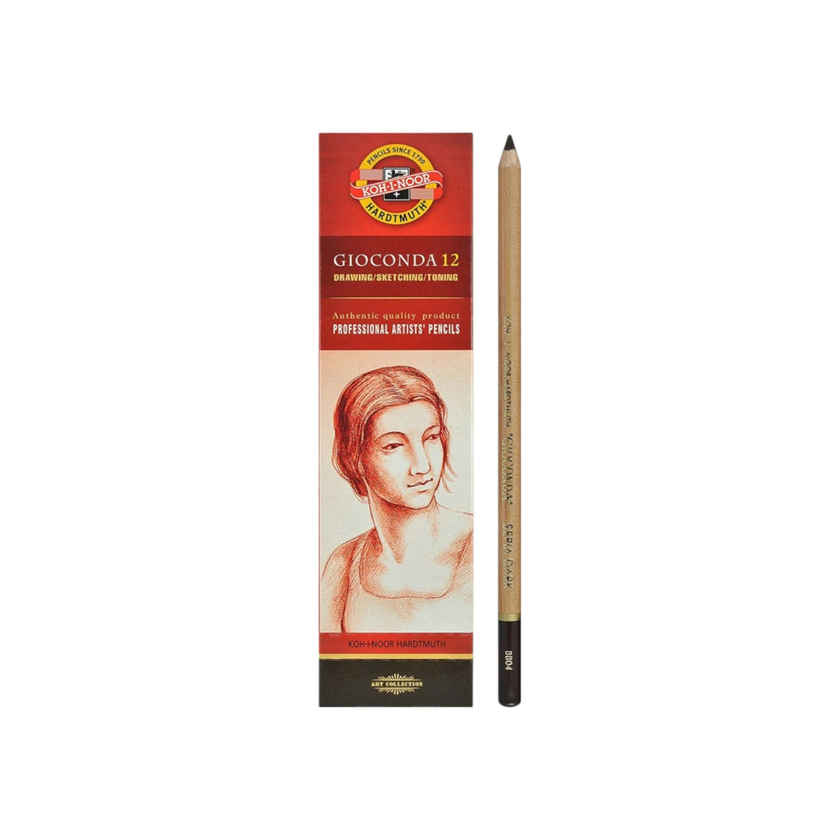 Gioconda Light Brown Artist Charcoal Pencil - Koh-I-Noor