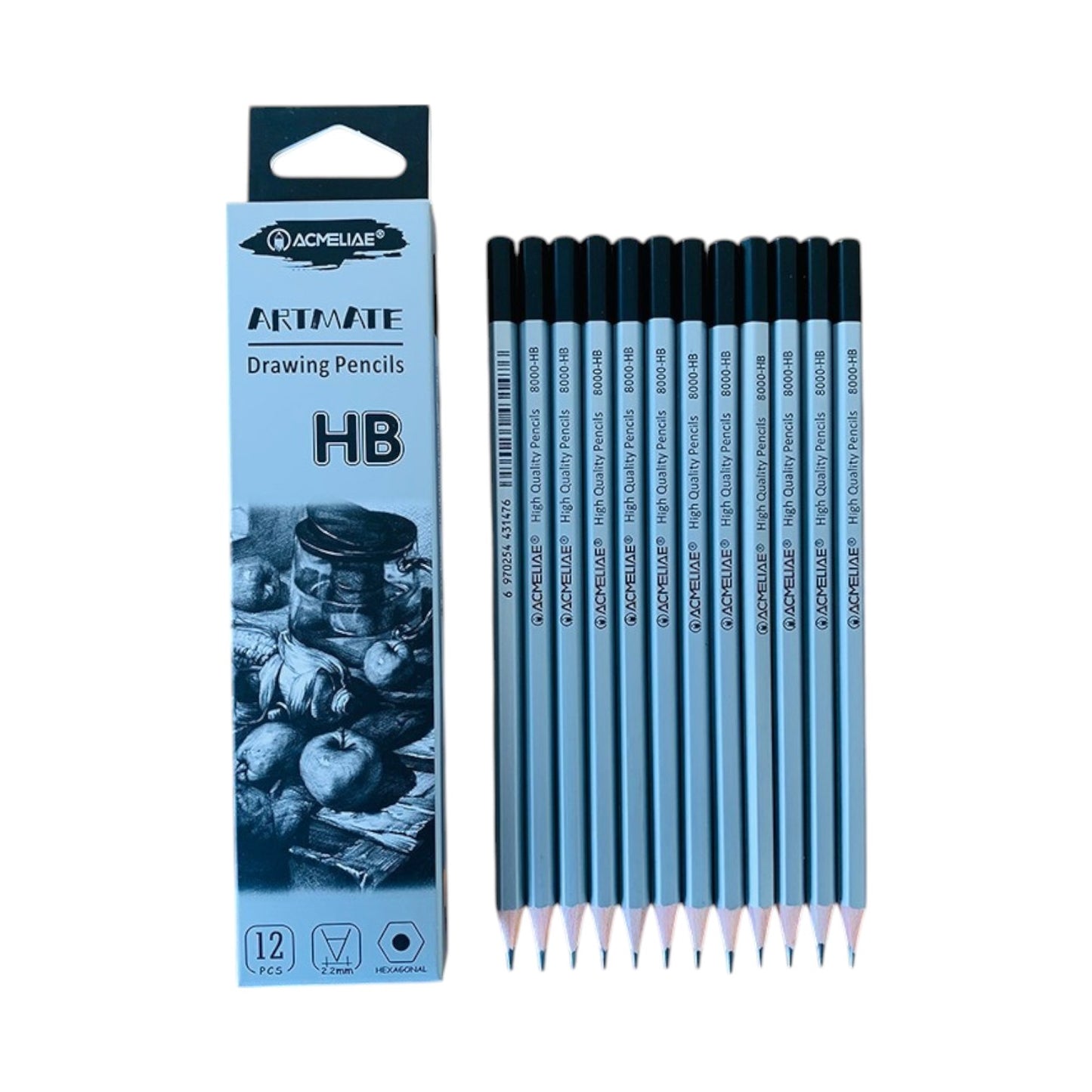 Acmeliae Hexagonal Graphite Pencil Graded Model 8000 Pen