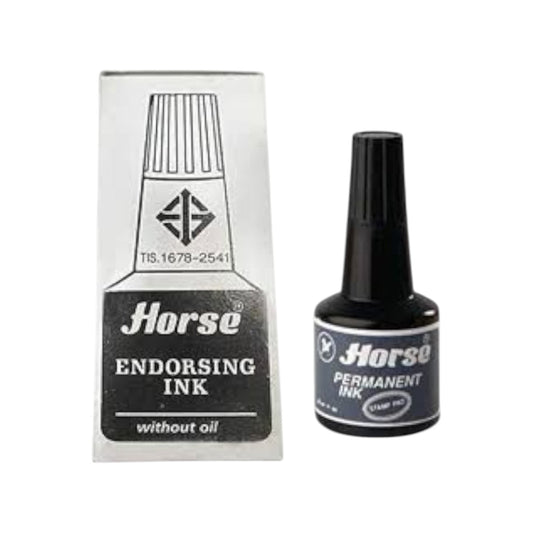 Black & Blue Stamping Ink - Horse