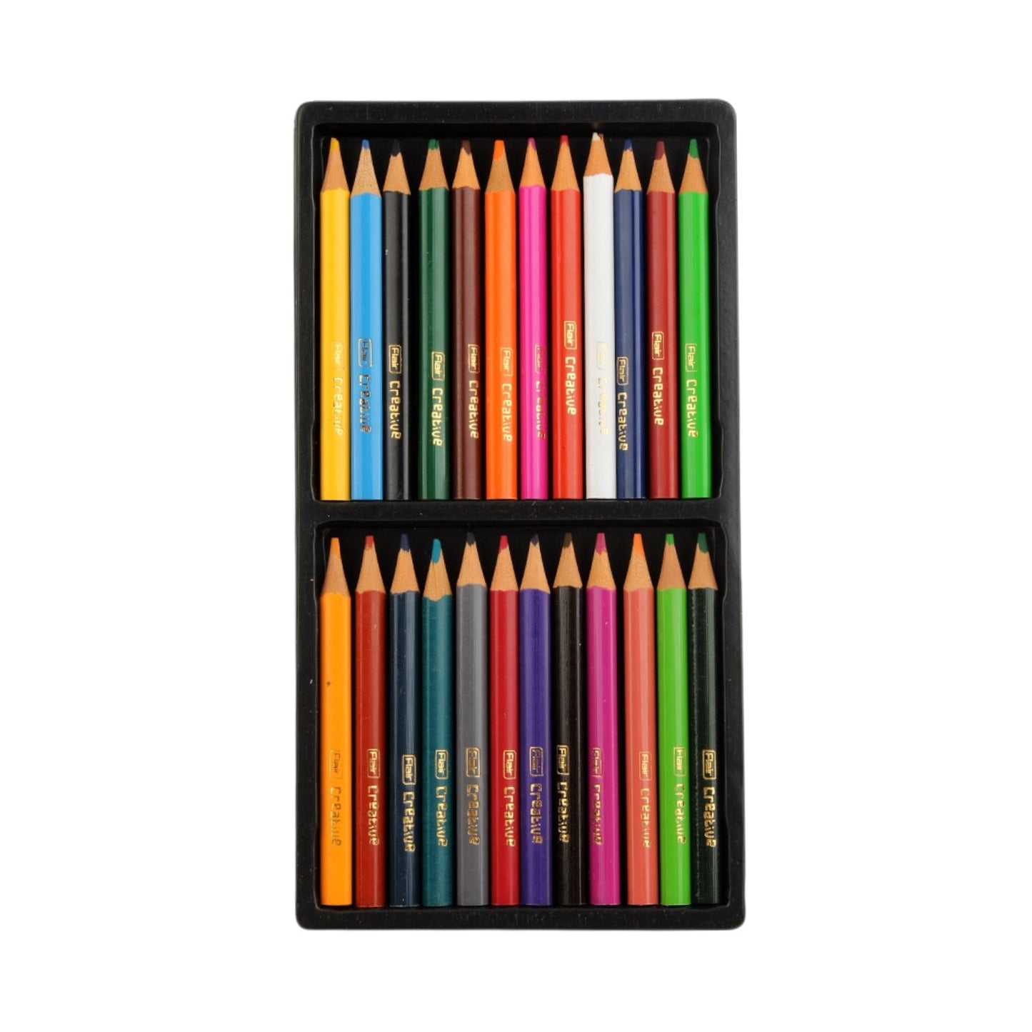 Wooden Pencils Box Mini 24 Color flair