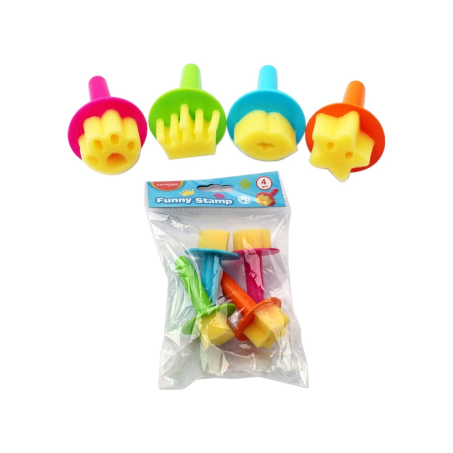 Keyroad Sponge stamp 4 shapes