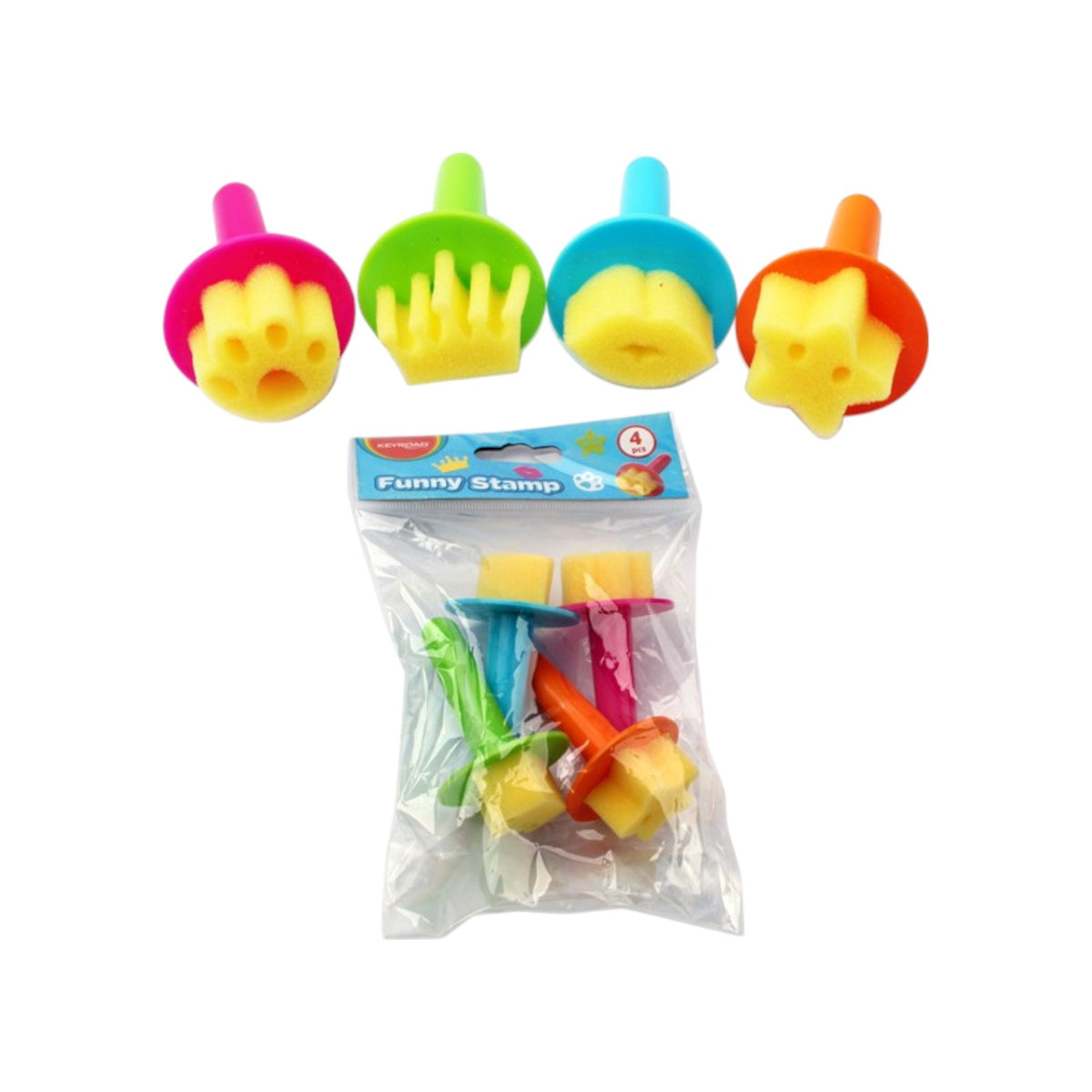 Keyroad Sponge stamp 4 shapes