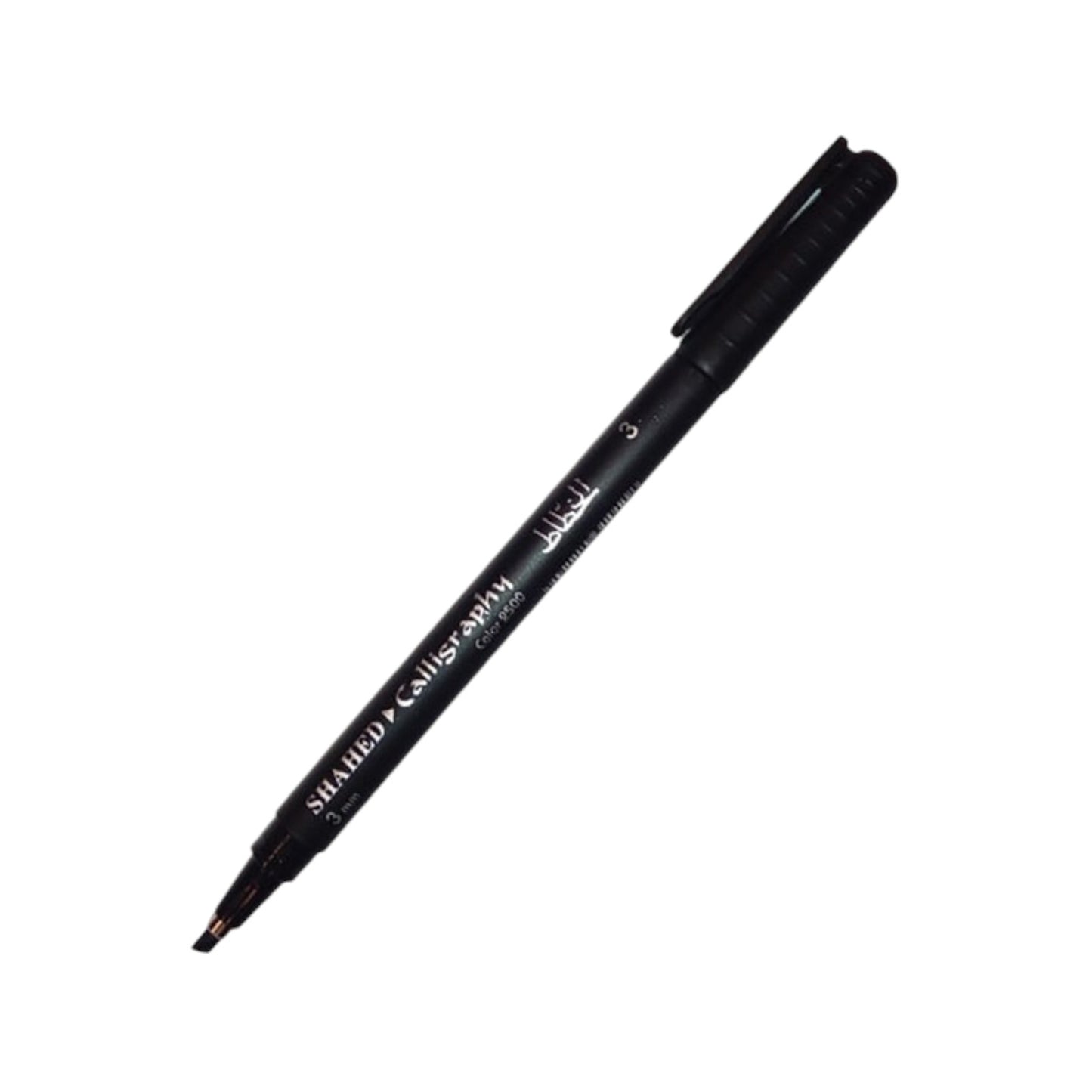 Elkhataat Calligraphy Pen, 2500 - 3.0 mm, Set of 12 Pieces - Black