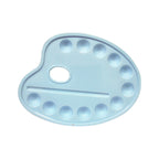 White plastic color palette