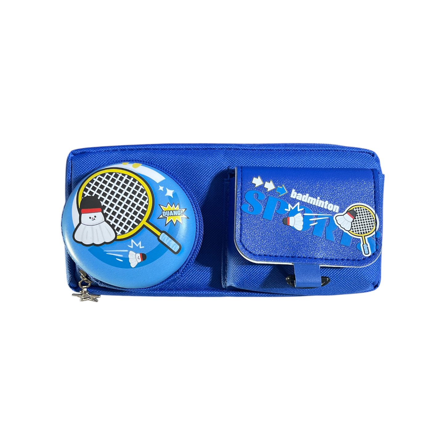 Badminton Sports Pencil Case – Large Capacity