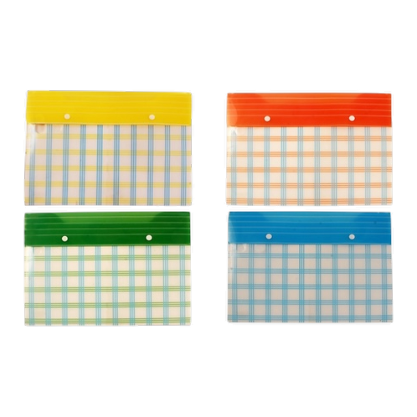 A4 Plastic Document Folder with Snap Button