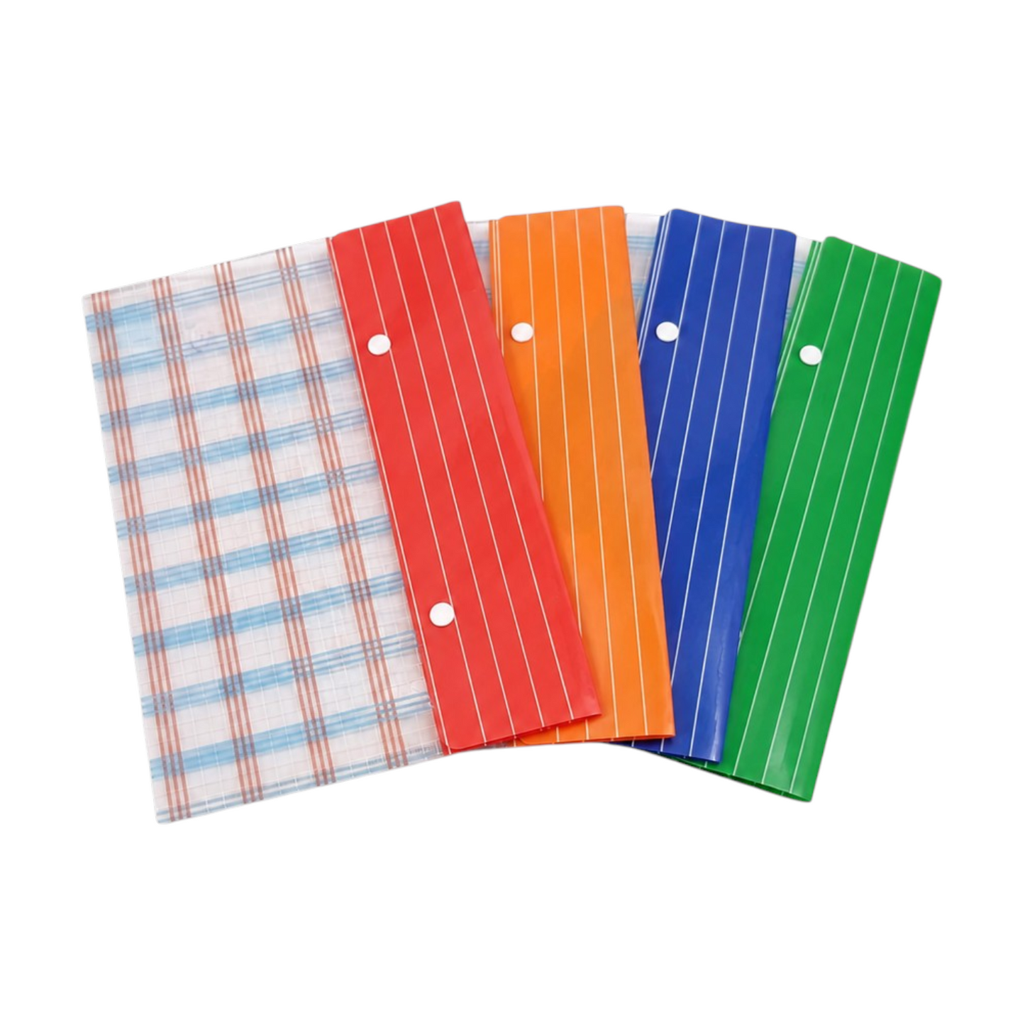 A4 Plastic Document Folder with Snap Button