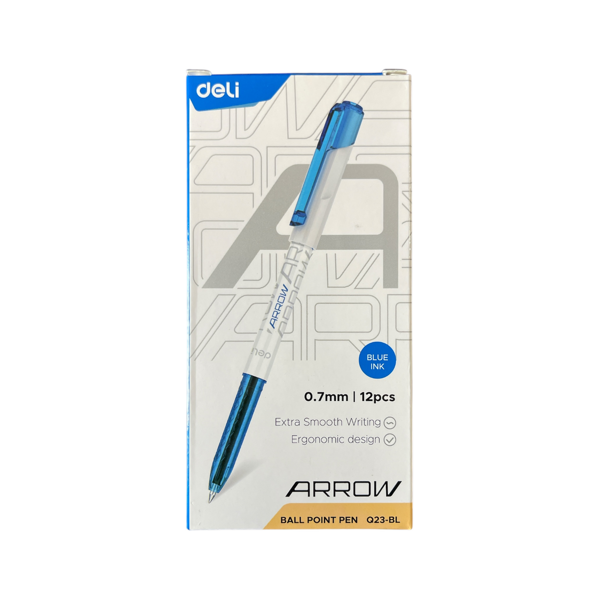 Deli Arrow Ball Point Pen Set 0.7mm Pack Of 12
