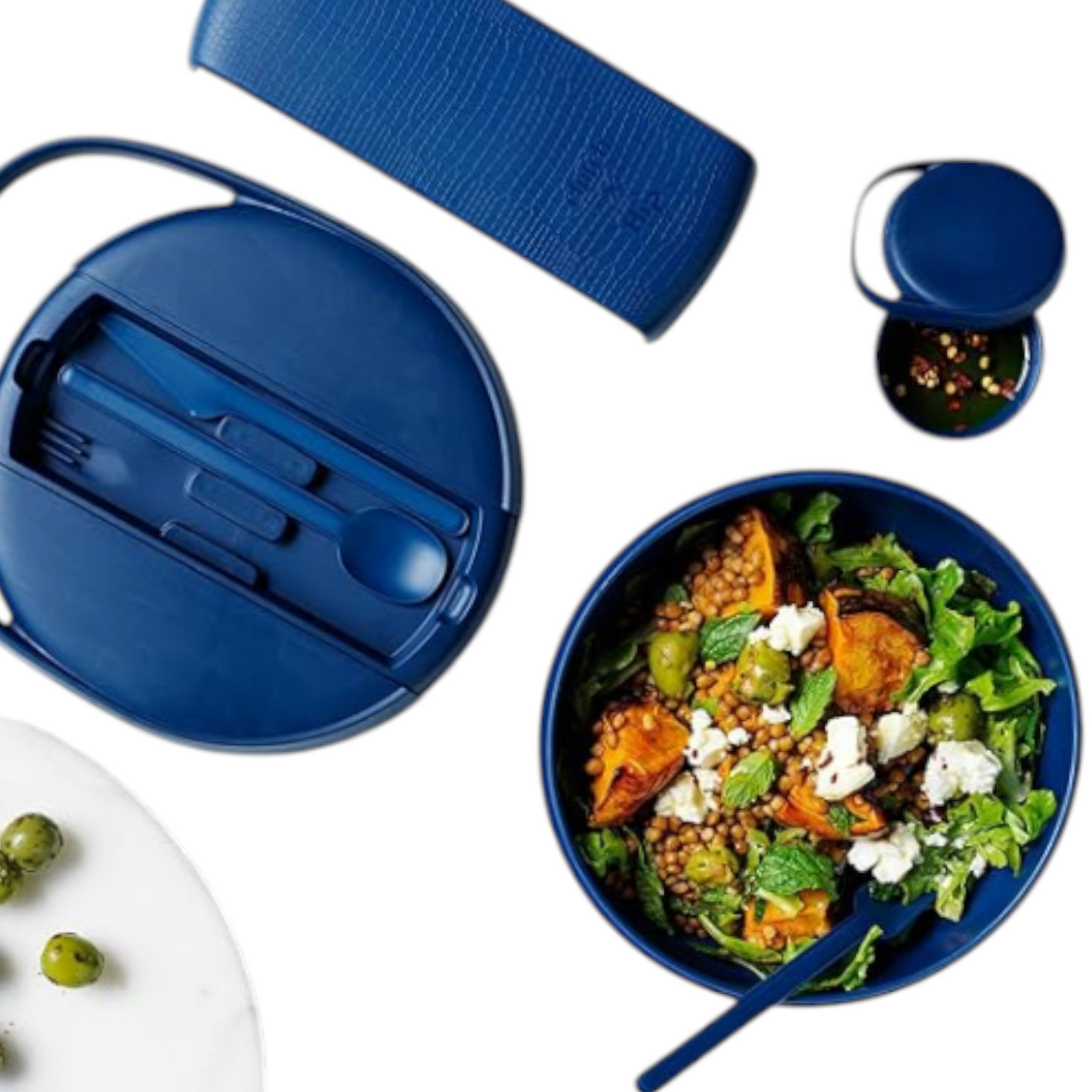 Portable Lunchbox & Cutlery Set - 1.4L / 47oz Capacity