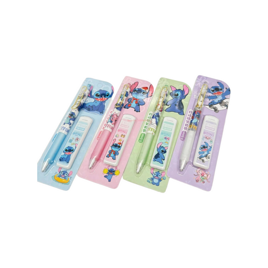 Disney Stitch Press Pencil + Core Replacement Set HB 0.5mm