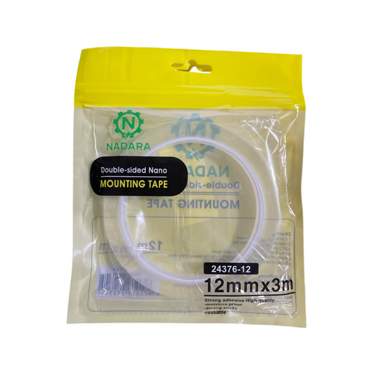Nadara brand double-sided nano mounting tape, specifically the 1.2cm x 3m size