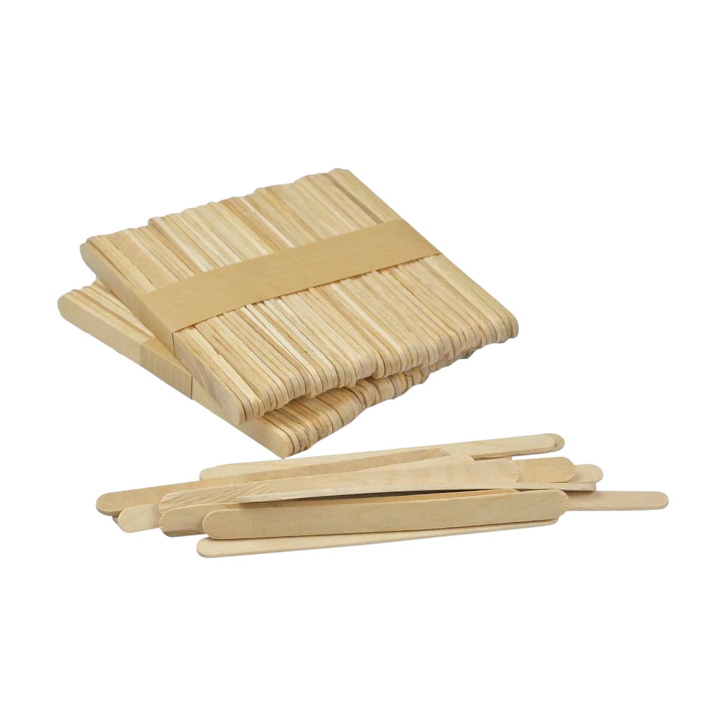 Wide wooden sticks 2 mm thick, pack of 50 pieces – Model MB-1001