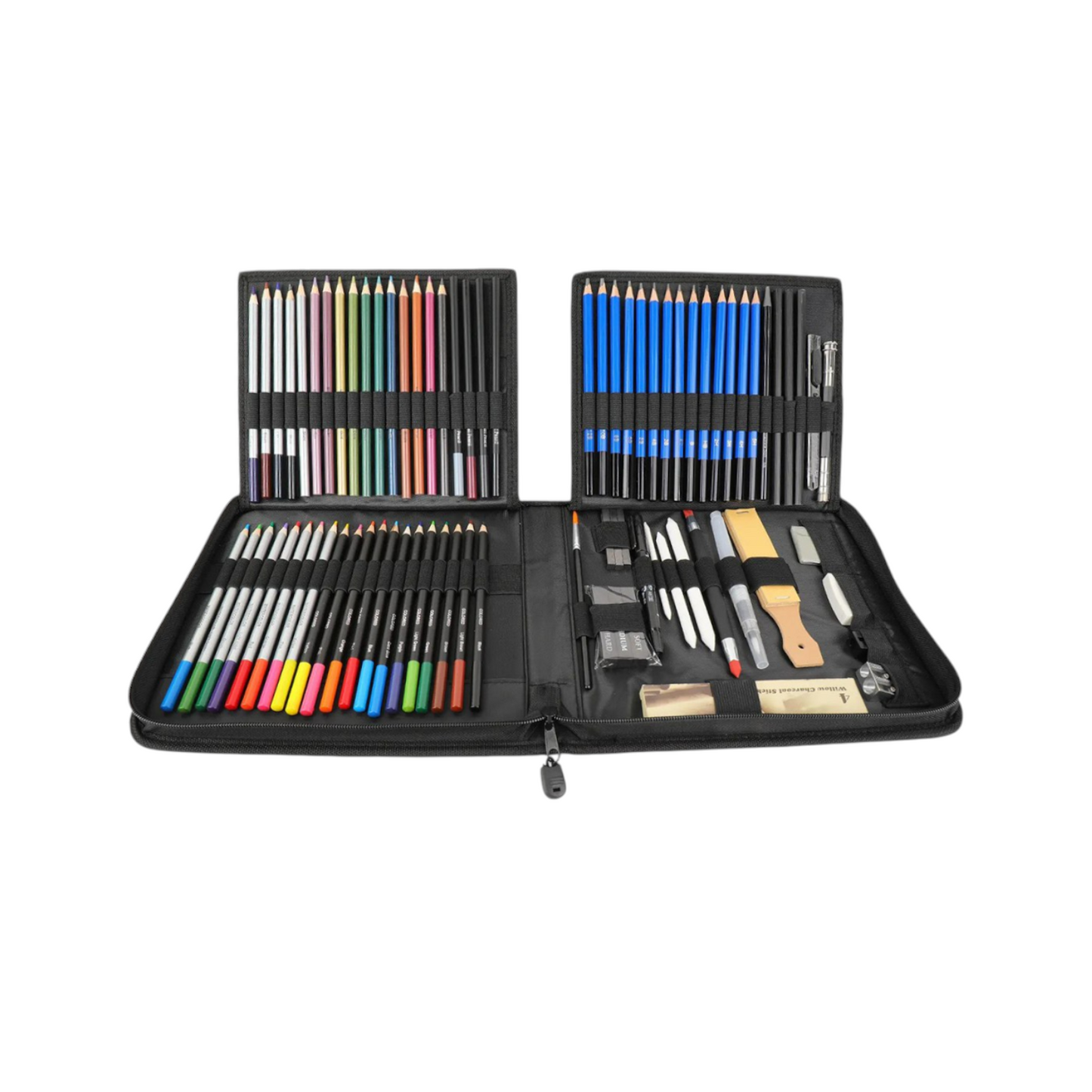 Kalour Premium Professional Colored Pencil Set with Canvas Bag 83-Pieces