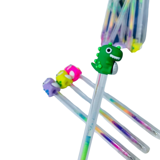 Magic multi-Gel Pen Case In Dinosaur Shape