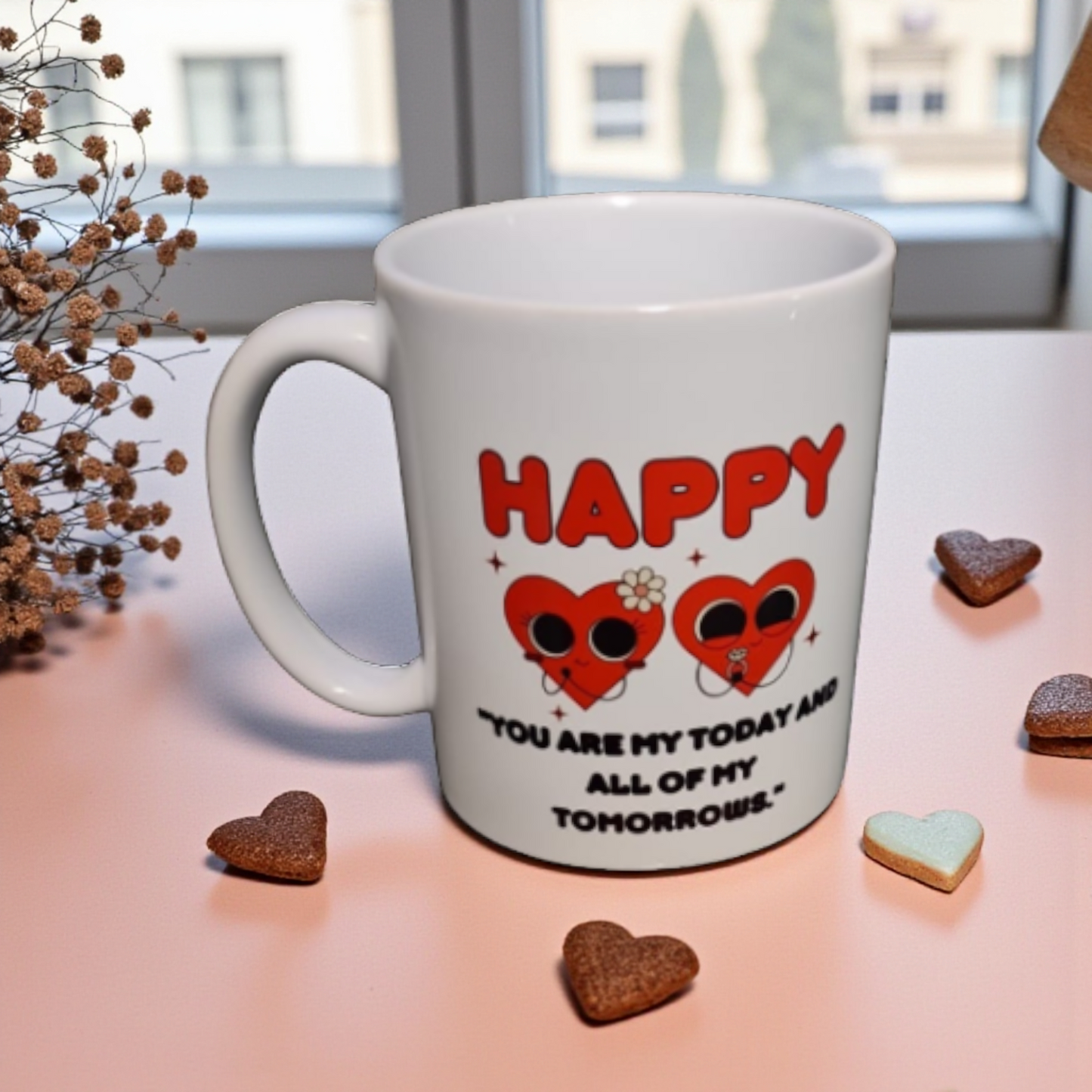 Happy Hearts Ceramic Mug