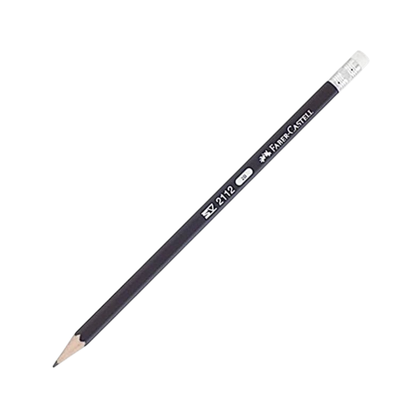 Faber-Castell Blacklead Pencil With Eraser 2B Tip 2112