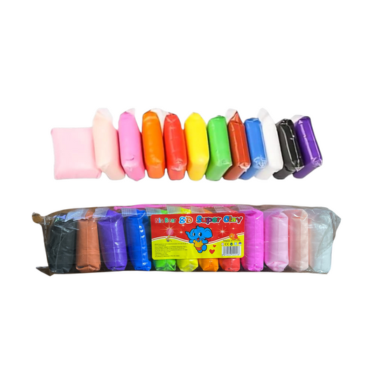 Super Light DIY 12 Pcs Air Dry Clay + 3 Tools Size Large