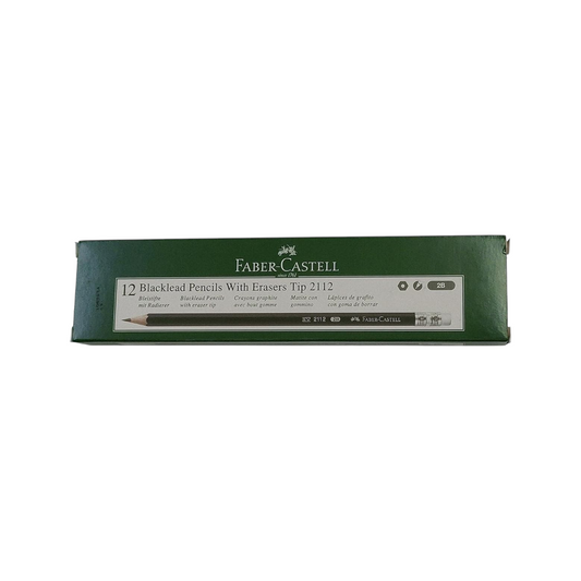 Faber-Castell Blacklead Pencil With Eraser 2B Tip 2112