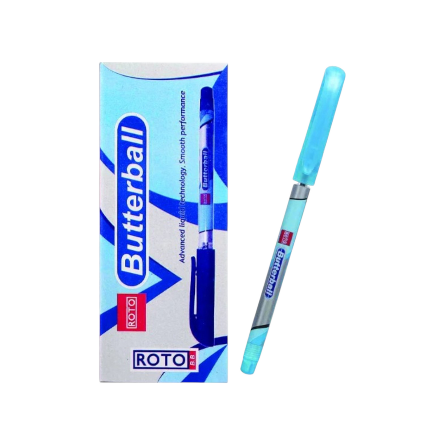 Roto Butterball Ballpoint Pen, 0.7 mm, multicolor - Pack of 12