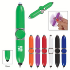 Rotating Fidget Spinner Ballpoint Pen with LED Light, - 1 Pen
