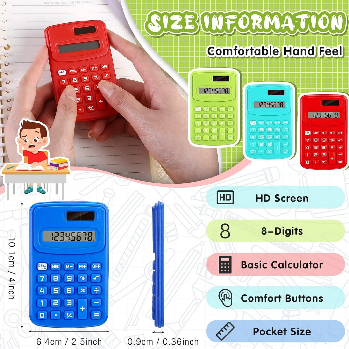 Electronic Calculator 8 Digits Andalusia - AG424-1