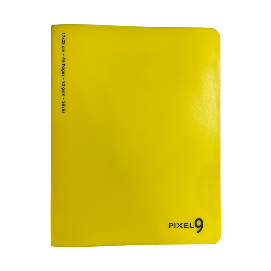 Mintra Pixel 9 Yellow 17*22cm 90 gms, 48 Pages Seyes Plastic Cover
