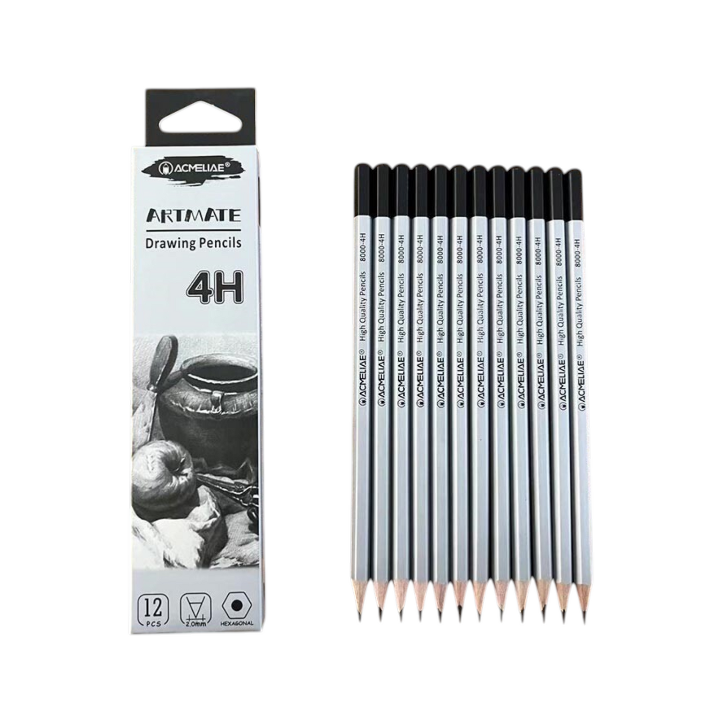Acmeliae Hexagonal Graphite Pencil Graded Model 8000 Pen