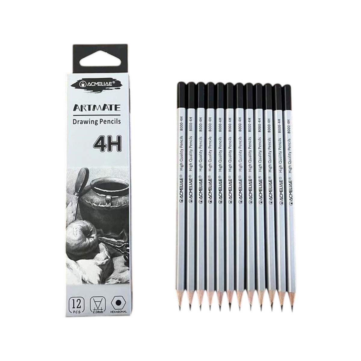 Acmeliae Hexagonal Graphite Pencil Graded Model 8000 Pen