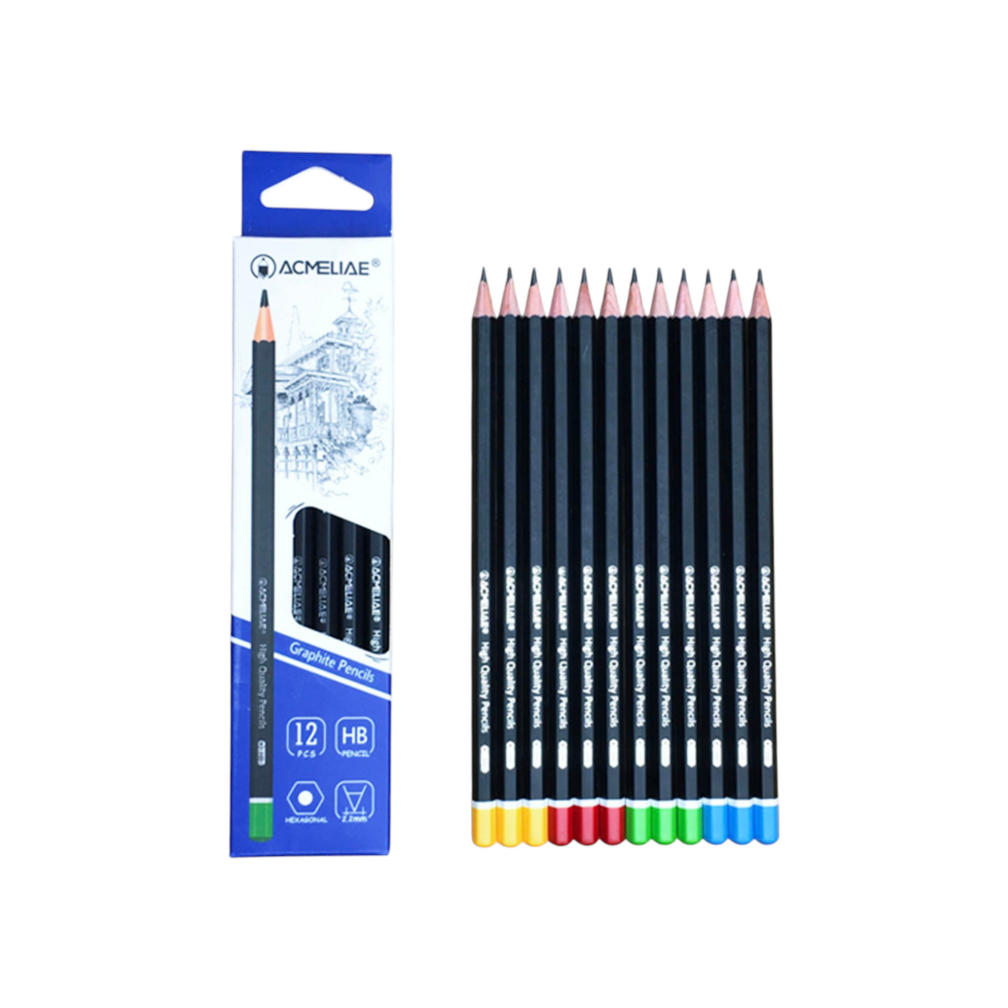 HB Matte Pencil Black & Neon - Acmeliae